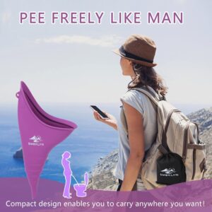 Women Pee Funnel stay comfortable and confident wherever you go with a portable and hygienic solution designed for women to urinate standing up.